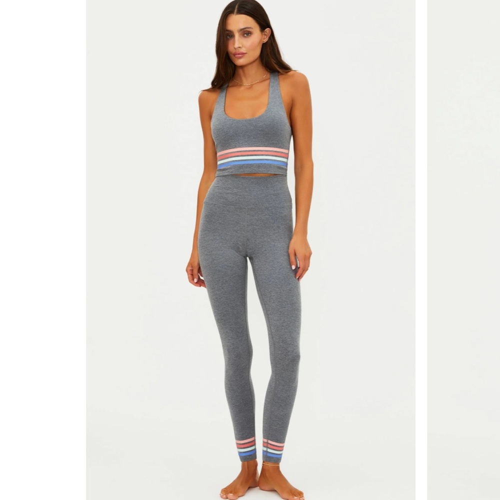 Beach Riot Piper Legging Horizon Heather Gray Soft Serve New